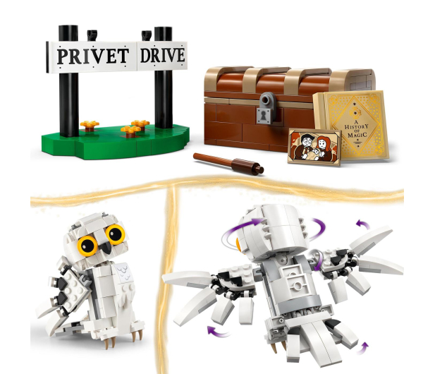 LEGO Harry Potter 76425 Hedwiga z wizytą na ul. Privet Drive 4 - 1220619 - zdjęcie 3
